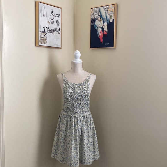 Free People Petunia smocked floral mini dress - Picture 2 of 14